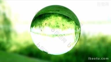 玻璃球或露珠环保